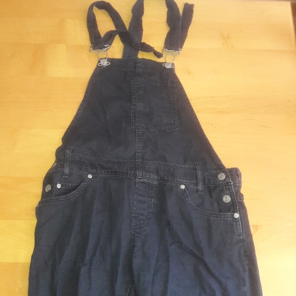 Levis navy blue overalls